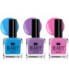 Beauty4Britain 6 x Luxury Nail Polish 6 Different Bright Rainbow