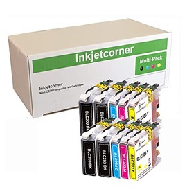 Inkjetcorner Compatible Ink Cartridges Replacement for LC203 LC203XL for use with MFC-J460DW MFC-J480DW MFC-J485DW MFC-J680DW MFC-J880DW MFC-J885DW (4 Black, 2 Cyan, 2 Magenta, 2 Yellow, 10-Pack)