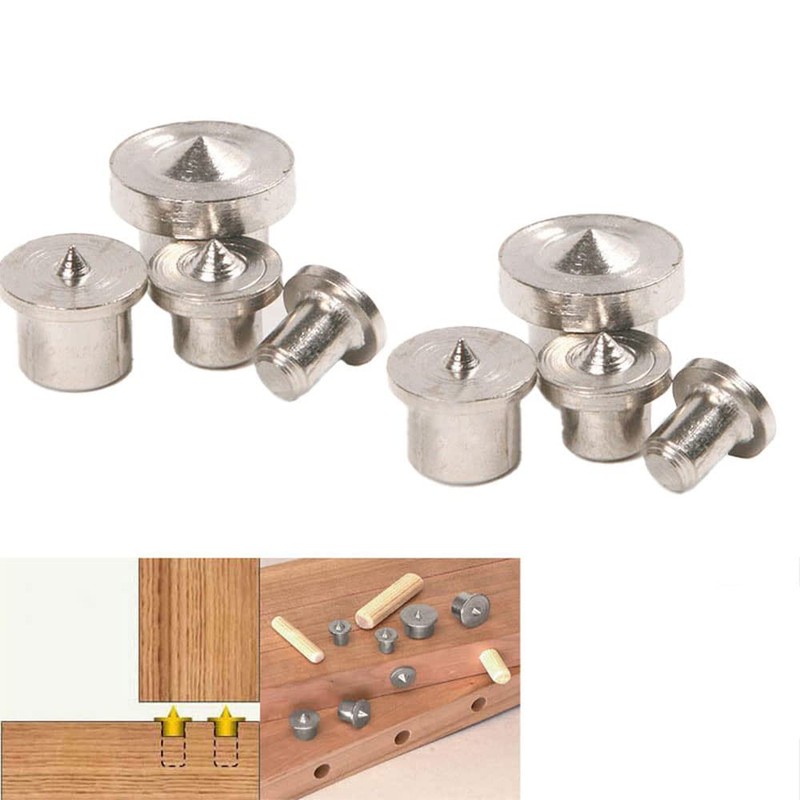 BDHI 10pcs 8mm Dowel Centre Point Dowel Pin Center Woodworking