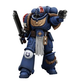 JOYTOY Warhammer 40,000 1/18 Action Figure Ultramarines Lieutenant Titus Collection Model Birthday Gifts