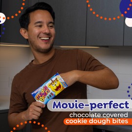 Movie Theater Candy Box - Muddy Bears Chocolate Covered Gummy Bears w/Green Apple, Strawberry, & Pineapple Flavors -Ice Cream Toppings for Movie Nights -Fruit Candy Movie Snacks -2 Boxes, 3.1 ounces