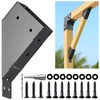 Brukid 8pc 45°-Degree Angle Support Bracket, 2x4 (Actual 1.5''x3.5'') Angle