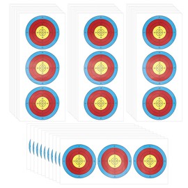NBEADS Targets Paper, Archery Target Practice Accessories, 3 Spot Archery Vertical Targets Bow Targets for Hunting Backyard Target Competition Shooting Archery Accessories, 60 x 25 cm
