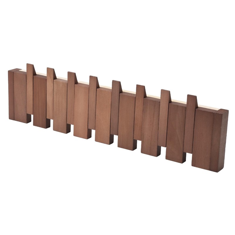 Petyoung Multi Hook Coat Rack Space Saving Wall Mounted Wooden