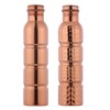 ANCIENTIMPEX Pure Copper Water Bottles Set of 2 - Seamless