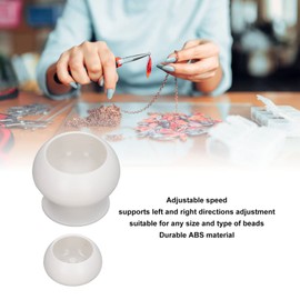 Electric Bead Spinner for Bracelets Making, Bead Spinner for Jewellery Making, Clay Beads Spinner with Needles and Thread, for Necklaces, Bracelets, DIY Gift Making