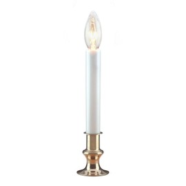 NOMA/INLITEN-IMPORT 1519-88 HW 9" CLR Candle/Base