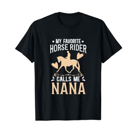 Horse Show Nana Grandma Proud Equestrian Nana T-Shirt