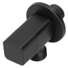 Quarter Turn Ball Valve, Black Brass Angle Stop Valve, 3.1x1.0