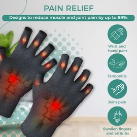Compression Gloves for Arthritis for Men and Women, Osteoarthritis Gloves, Provide Warmth and Compression, Help Increase Circulation, Reduce Pain and Promote Healing