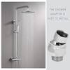 360° Universal Shower Hose Connector Shower Head Extension Shower Head