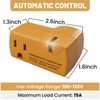 MAXKOSKO 4 PCS Freeze Thermostatically Controlled Outlet，Automatically Turn On Below