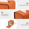 GORESE Tissue Box, Leather Square Cosmetic Tissue Box, Paper Tissue