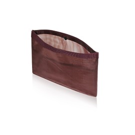 AfitLulu Mesh Bag Organiser Insert 6 Compartment Handbag Organiser Insert, Tote Bag Organiser Ultra-Thin and Lightweight Bag Inserts Organiser Suitable for Multiple Bag Types (Brown, L)