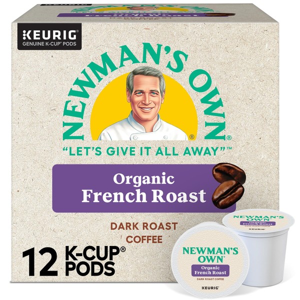 Newman's Own Organics French Roast Coffee K-Cup, 12 ct