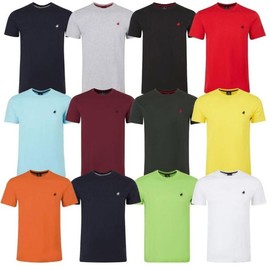 (5-Pack)Men's Short Sleeve Crew Neck T-Shirts Classic Cotton - Size: Large