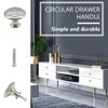 Hocansen 12 Pieces Round Metal Handles 30 mm Mushroom Shape