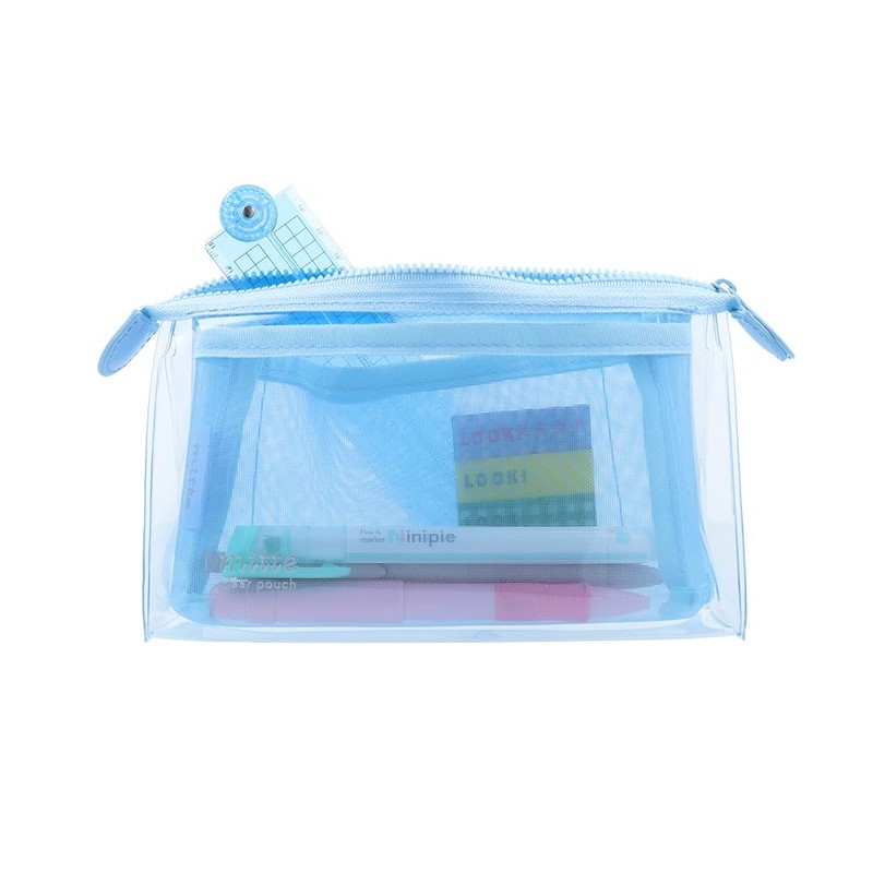 Sunstar Stationery S2334836 Clear Pouch Mitte Nemophila Blue
