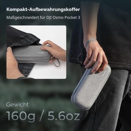 SMALLRIG Carrying Bag Carrying Case for DJI Osmo Pocket 3 Hard Shell Design Plush Lining and Wrist Strap 5118