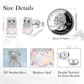 Jokmeo Charm Pendant for Women, 925 Sterling Silver Earrings, Hypoallergenic Health Stud Earrings with Screw Back, Suitable for Women and Girls X145, Sterling Silver