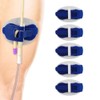 5 Catheter Stabilisation Patches for Foley, PEG and G-Tubes, Blue