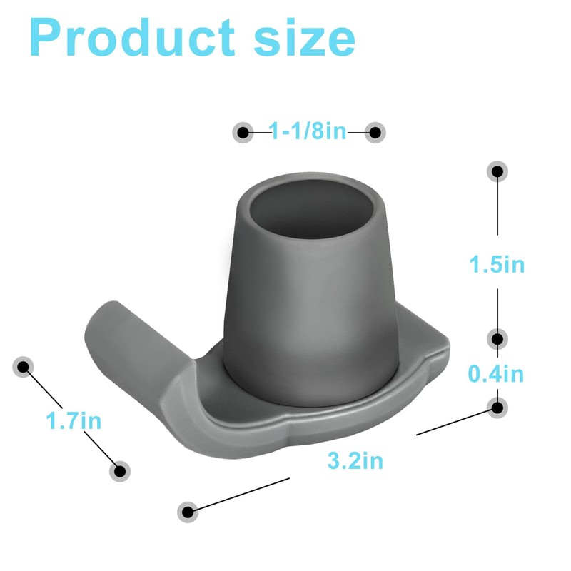 Dotday 4 Pack Walker Skis Glides for Folding Walkers, Essentials