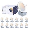 POWERASIA 12 Pack 6 Inch Ultra-Thin LED Recessed Ceiling Light