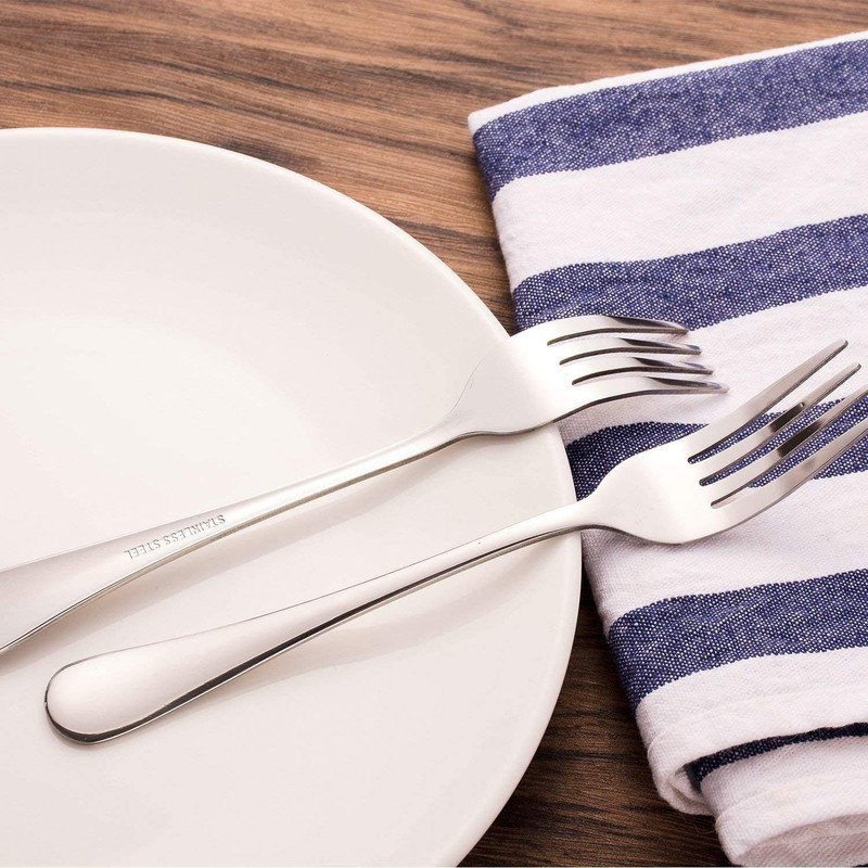 Dinner Forks, GOBOOMAN 4pcs Stainless Steel Cutlery Forks Table Fork