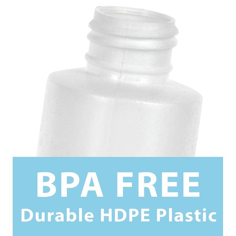JUVITUS 4 oz / 120 ml White Plastic HDPE Refillable