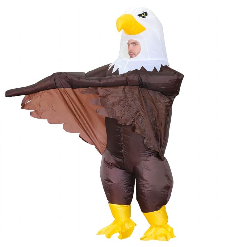 Inflatable Bald Eagle Costume for Adult Blow up Eagle Mascot