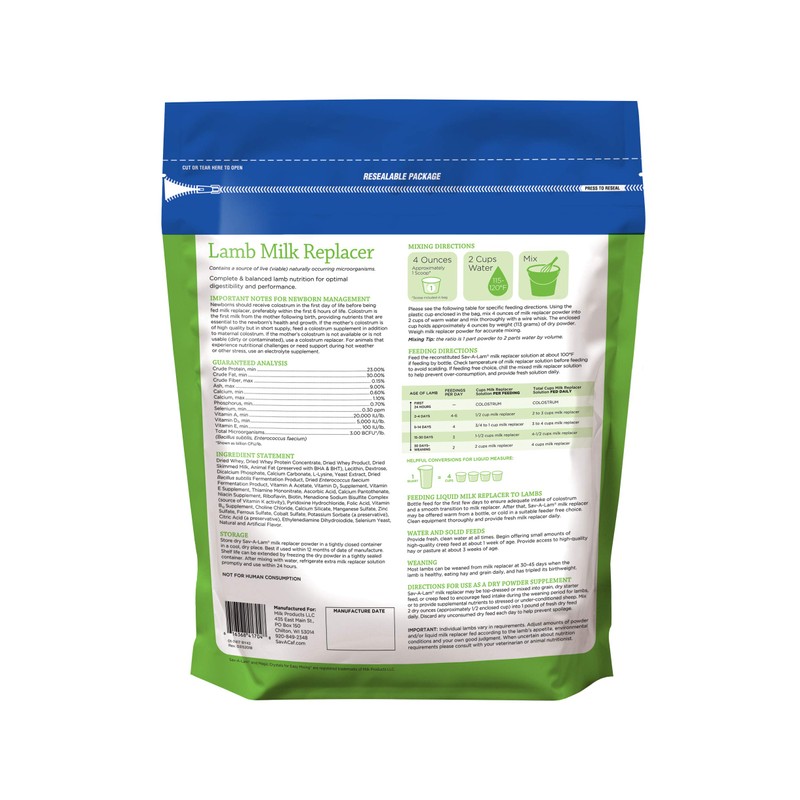 Sav-A-Lam® Lamb Milk Replacer | 8 Pound ( 8 LB)