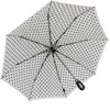 Knirps Large Duomatic Pocket Umbrella Large Duomatic, White-black