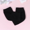 FRCOLOR 2 Pairs Toeless Moisturizing Socks Gel Heel Protection Elastic
