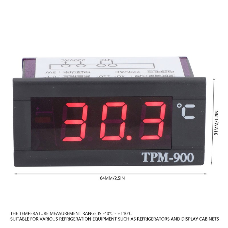 Mini LCD Digital Temperature Panel Meter Thermometer Temperature Indicator -40℃