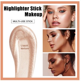 Blush Liquid,3PCS Blush Cream,Highlighter Makeup Liquid,Contour Stick,Cream Highlighter & Creme Blush for Cheeks & Eyeshadow,Pink Blusher,Contour Wand,Waterproof Bronzer Stick,Smooth Texture（01+04+06）