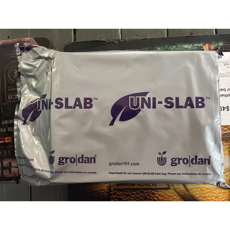 Grodan Uni-Slab Rockwool 9.5"x8"x4" Singles For Hydroponic Gardening