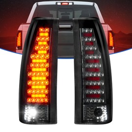 Gubebaili LED Tail Lights Fit for Chevy & for GMC C/K 1500 2500 3500 88-99, C1500 C2500 Suburban 92-99, Silverado 94-98, Blazer 92-94, Tahoe 95-99, Yukon 92-00, Escalade 99-00 (Smoke Lens)