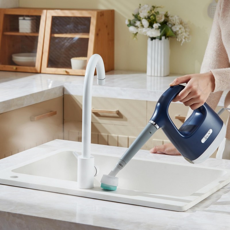 SALAV CS-100 CleanSteam Compact Steam Cleaner, Handheld Cleaner with 10pc