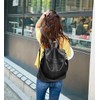 shepretty Women’s Anti-Theft Backpack, Shoulder Bag, School Bag Leather, B0298-bk