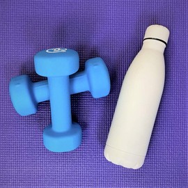 eBuyGB Metal Water Bottle 790ml Stainless Steel Leakproof Drinks Bottle Reusable BPA Free Matt Water Bottles - Travel Cup for School, Gym, Outdoor, Yoga & Sports - White (Pack of 1)