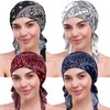 DACKRITO - 4 piezas de quimioterapia para mujer, bufanda de