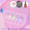 classic nail From the Nail Moon Crystal 5-Piece Set Glitter