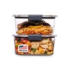 Rubbermaid Brilliance BPA-Free Food Storage Containers, Medium Deep, 4.7 Cup,