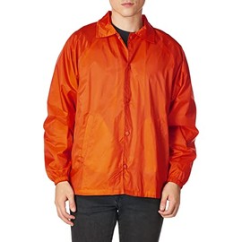 Augusta Sportswear mens Coach's Jacket/Lined Nylon coach s jacket lined, Orange, Medium US
