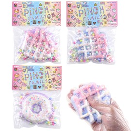 Anboor Donut Waffle Squishies Squeeze Toys, 3 Pcs Soft Food Squishies Stress Relief Novelty Sensory Fidget Toys for Kids and Adults