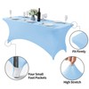Hezuzo 2Pack Spandex Table Cover for 6Ft Table Universal Fitted