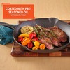 IMUSA 12in Cast Iron Preseasoned Skillet with Helper Handle
