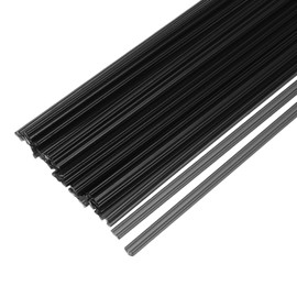 MECCANIXITY 30pcs 8 Inch Plastic Welding Rods PP Welding Strips Welder Rods for Car Bumper, Kayak Repair, Plastic Welder, Black
