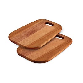 Tramontina Provence Mahogany Burger Serving Board Set, 2 Pack - 13.25 x 9 in with Natural Oil Finish, 81000/027DS
