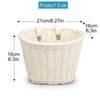 MEISO Front Bicycle Basket for Children, Woven Bicycle Basket with
